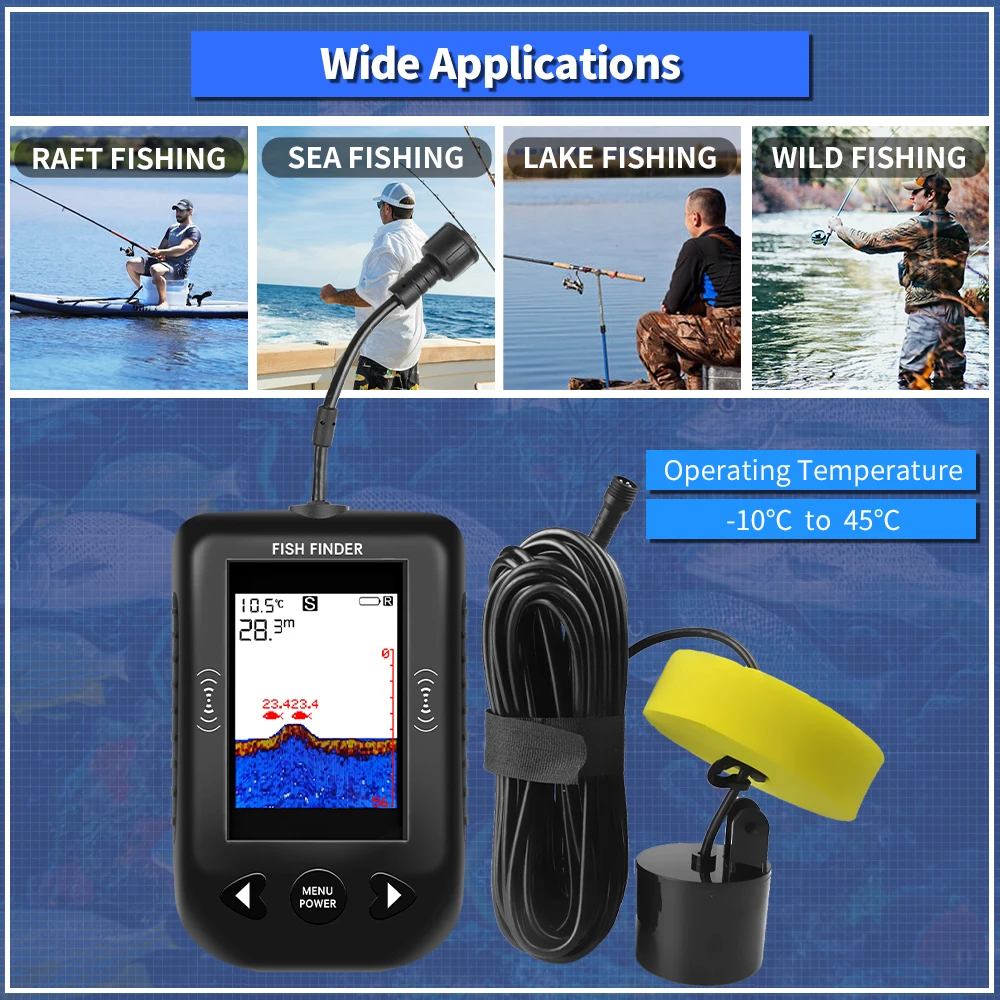 Erchang XF03 Fish Finders 45 D - đánh giá và giá Fish Finder Transducer