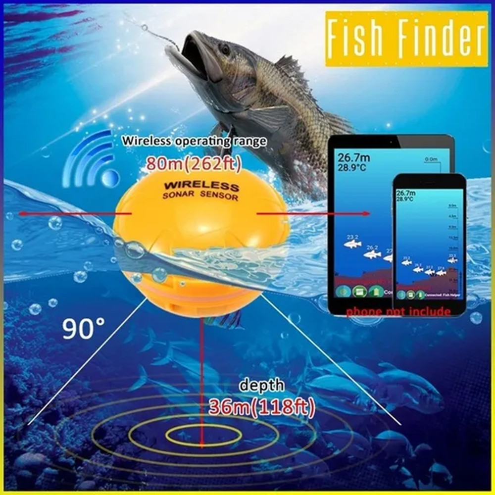 PUPOPAN 100M Brand New Smart P - đánh giá và giá Fish Finder Transducer