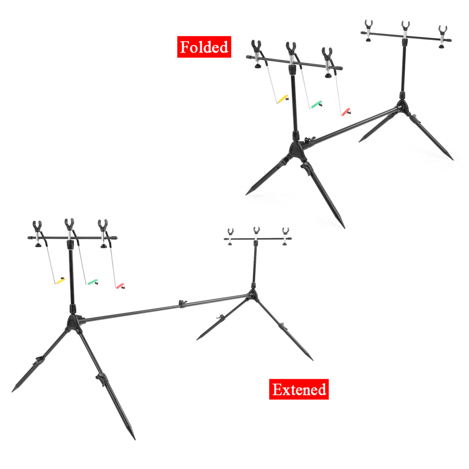 Lixada 3-in-1 Fishing Rod Pod  - đánh giá và giá Bite Indicator